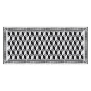 TAPIS VINYLE MOSAIQUE DAMIERS 50X112
