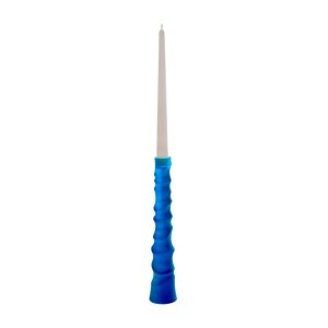Blue sand candlestick daum