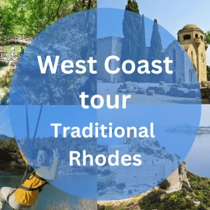 Excursion côte ouest de Rhodes – Nature, villages et châteaux