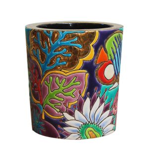 Candle jar aqua tropicale Émaux de Longwy