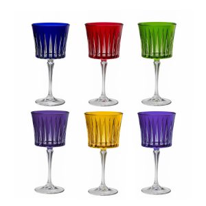 6 verres spritz cristal couleur timeless