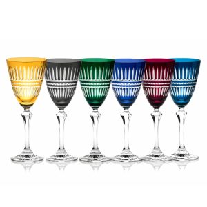 6 verres à vin couleur Belair