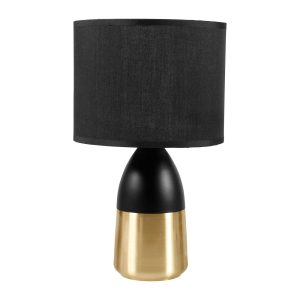 LAMPE TOUCH METAL NOIRE 18X31